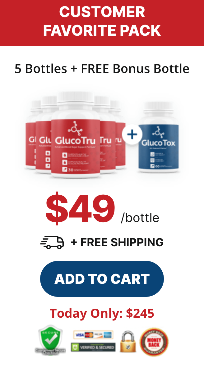 GlucoTru - 6 Bottles